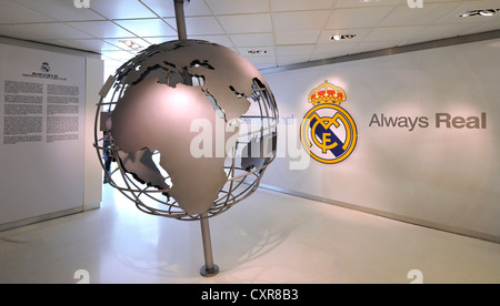 Exposition, musée, Stade Santiago Bernabeu, football du Real Madrid, quartier Chamartín, Madrid, Spain, Europe Banque D'Images