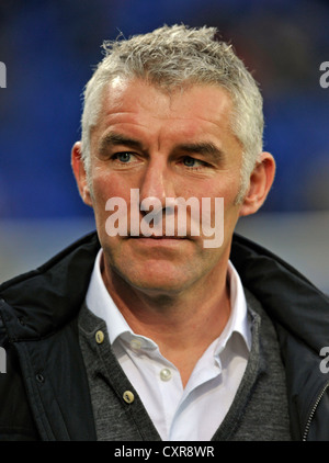 Mirko Slomka, l'entraîneur de Hanovre 96, portrait, Wirsol Sinsheim-Hoffenheim, Rhein-Neckar-Arena, Bade-Wurtemberg Banque D'Images