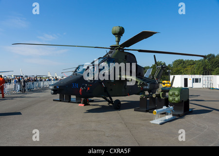 Un hélicoptère d'attaque militaire Eurocopter tigre (Tiger UHT) Banque D'Images