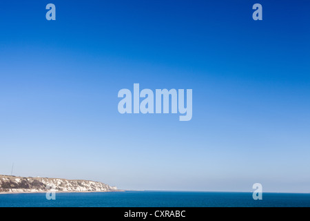 Falaises blanches de Douvres, UK sur la manche. Banque D'Images