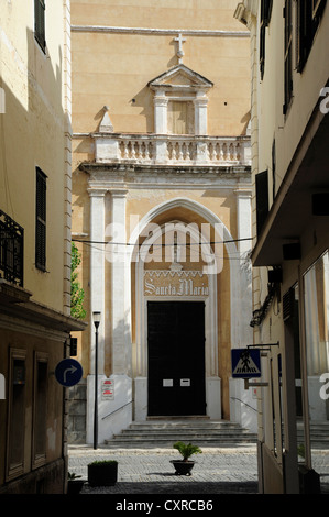 Church, Eglise de Santa Maria in Mao, Mahon, Menorca, Minorque, Iles Baléares, Espagne, Europe Banque D'Images