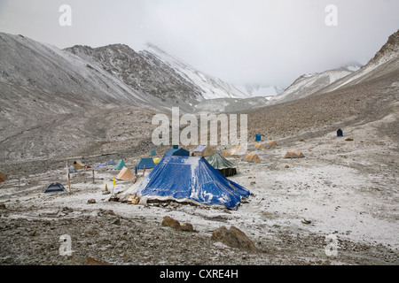 Stok Kangri camp de base, Ladakh, Inde. Banque D'Images