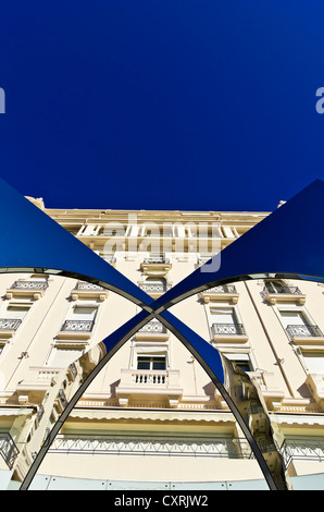 Façade d'une maison à Cannes, France, Europe Banque D'Images