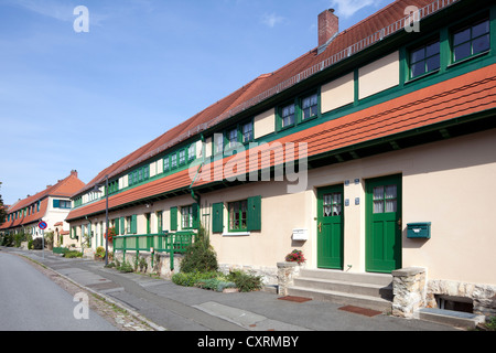 Gartenstadt Hellerau résidentiel, Dresde, Saxe, Allemagne, Europe, PublicGround Banque D'Images