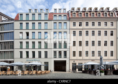 Quartier 1 à la place Neumarkt, immeuble de bureaux, immeuble commercial, Vieille Ville, Dresde, Saxe, Allemagne, Europe, PublicGround Banque D'Images