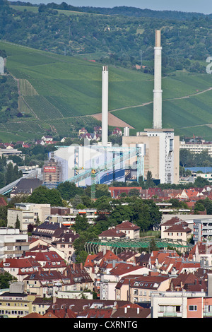 EnBW co-génération power station dans Stuttgart-Gaisburg, Stuttgart, Bade-Wurtemberg, Allemagne, Europe Banque D'Images