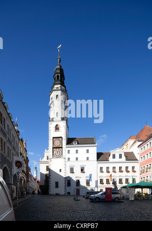 Ancien hôtel de ville, place Untermarkt, Goerlitz, Haute-lusace, Lusace, Saxe, Allemagne, Europe, PublicGround Banque D'Images