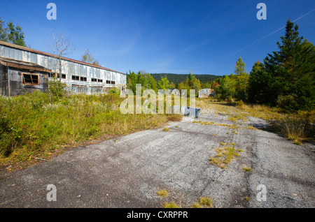 Lyndonville Air Force Station sur East Mountain à East Haven, Vermont. L'US Air Force a construit la station radar de North Concord au sommet de East Mountain. Banque D'Images