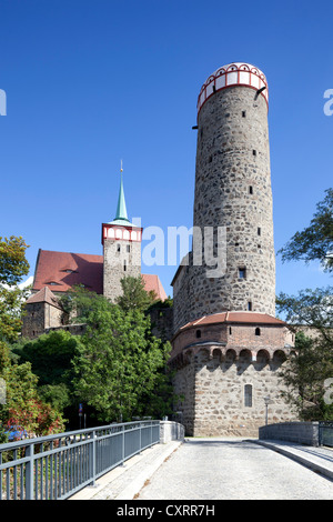 Vieux Aqueducs, église Saint-Michel, Bautzen, Budysin, Lusace, Haute Lusace, en Saxe, PublicGround Banque D'Images