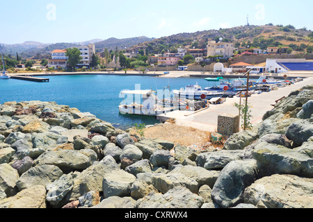 Kato Pyrgos, marina, région de Paphos, Chypre Banque D'Images