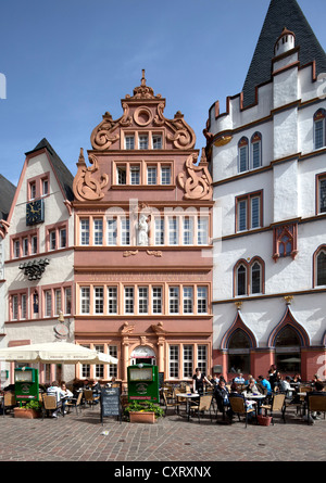 La place Hauptmarkt Steipe, Bâtiment, Trèves, Rhénanie-Palatinat, Allemagne, Europe, PublicGround Banque D'Images