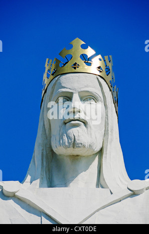 Christ Roi, la plus grande statue de Jésus Christ à Swiebodzin, Lubusz Voïvodie de Lubusz, terre ou Lubuskie Province Banque D'Images