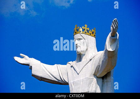 Christ Roi, la plus grande statue de Jésus Christ à Swiebodzin, Lubusz Voïvodie de Lubusz, terre ou Lubuskie Province Banque D'Images