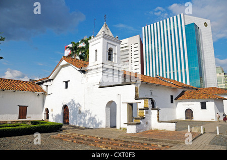 Église de La Merced, l'église la plus ancienne dans la ville de Cali, Valle del Cauca, Colombie, Amérique latine, Amérique du Sud Banque D'Images