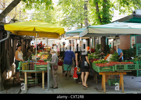 Marché de producteurs à Kaiser-Josef-Platz, Graz, Styria, Austria, Europe Banque D'Images