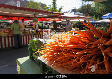 Marché de producteurs à Kaiser-Josef-Platz, Graz, Styria, Austria, Europe Banque D'Images