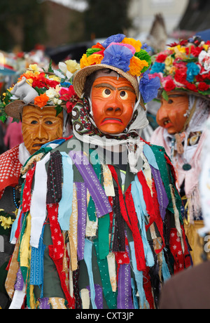 Fetzenzug Ebenseer carnival procession, patrimoine culturel de l'UNESCO, défilé de carnaval à Ebensee, Salzkammergut, Autriche Banque D'Images