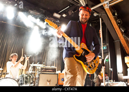 Arnim Teutoburg-Weiss, chanteur et leader du groupe allemand Beatsteaks, dans la salle de concert Schueuer, Lucerne Banque D'Images