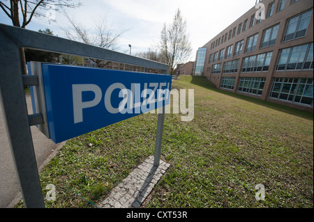 Le quartier général de la police, l'Enz Enz, Bade-Wurtemberg, Allemagne, Europe Banque D'Images