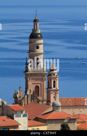 Eglise de Saint Michel, Menton, Département Alpes Maritimes, Région Provence Alpes Côte d'Azur, France, Europe, Méditerranée Banque D'Images