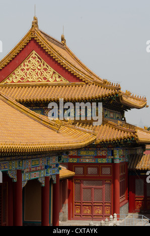 Ses toits ornés, Forbidden City, Beijing, Chine Banque D'Images