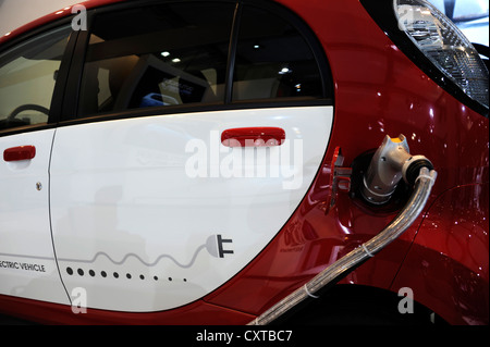 Mitsubishi Miev,voiture électrique zéro émission,Paris,France,salon de l'automobile Banque D'Images