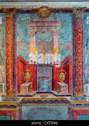 Cubiculum (chambres) de la Villa de P. Fannius Synistor à Boscoreale 50-40 républicaine fresque romaine Banque D'Images