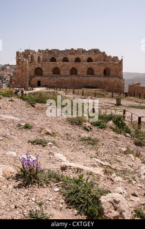 La garder, Karak Karak, Jordanie,Château Banque D'Images