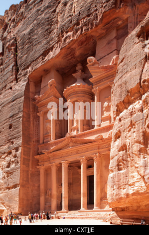 Le Conseil du Trésor (Khaznat el-Faroun), Petra, Jordanie Banque D'Images