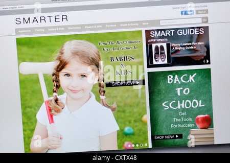 Smarter.com Site web - Magasinage en ligne et comparaison des prix Banque D'Images