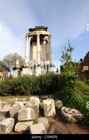 Temple de Vesta Banque D'Images