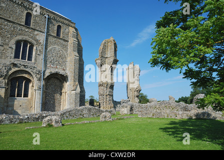 Prieuré Binham, Norfolk, Angleterre. Banque D'Images