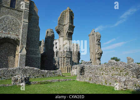 Prieuré Binham, Norfolk, Angleterre. Banque D'Images