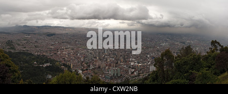 Vues du Cerro de Monserrate, Bogota, Colombie Banque D'Images