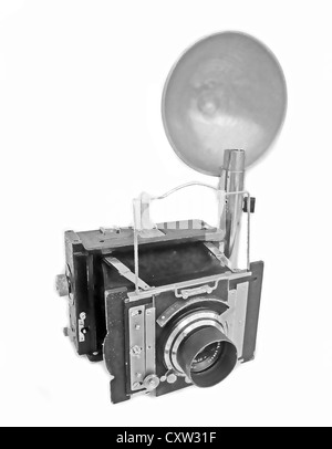 Maintenant c'est un appareil photo ! L'appareil photo du photographe de presse à partir de 1940 les années 50 - faites par l'épluchage et Van Neck (pas de biens company n'existe plus) utilisé pour faire 9cm x 12cm des négatifs sur plaque de verre. Utilisé par tous les journaux nationaux au Royaume-Uni. Il s'agit d'une illustration Banque D'Images