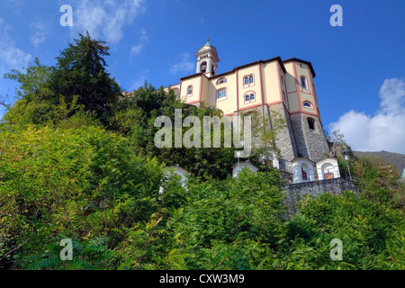 Le chemin de croix du Sanctuaire de la Madonna del Sasso à Locarno, Tessin, Suisse Banque D'Images