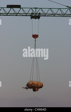 Malte, crane au coucher du soleil, le paradise bay, photoarkive Banque D'Images