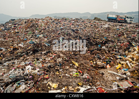 Les sites d'élimination des déchets, Chine Banque D'Images