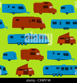 Modèle de caravane transparente Banque D'Images