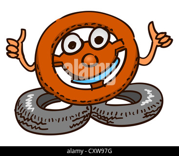 Volant de Mascot Banque D'Images