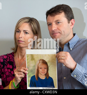 Gerry et Kate mccann donneront une conférence de presse sur le 5ème anniversaire de la disparition de leur fille madeleine Banque D'Images