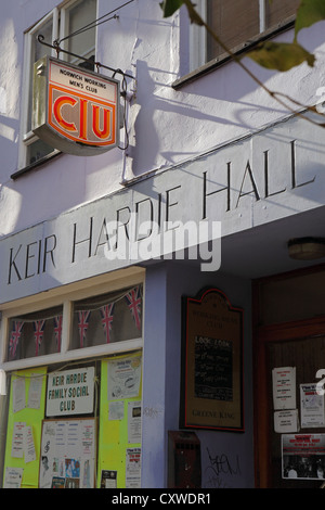 Kier Hardie Hall, Working Men's Club Hall, le centre-ville de Norwich Centre, Norwich, Norfolk, UK Banque D'Images