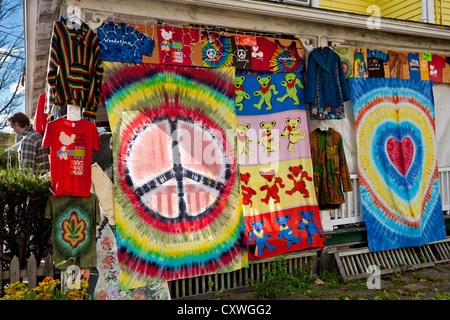 Un 'head shop' à Woodstock, New York State, dans les Catskills Banque D'Images