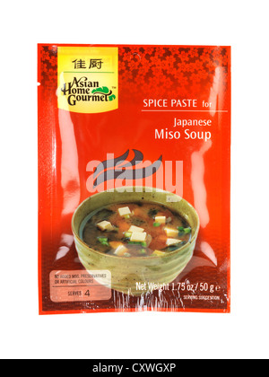 La soupe miso paste Banque D'Images