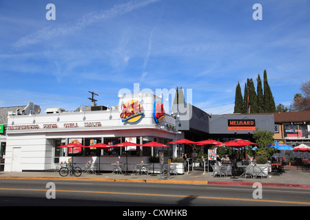 Johnny Rockets, Melrose Avenue, Hollywood, Los Angeles, Californie, États-Unis d'Amérique Banque D'Images