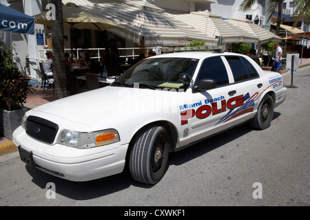 Voiture de police de Miami Beach South Beach floride usa véhicule Banque D'Images