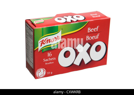 OXO bouillon de boeuf, bouillon Banque D'Images