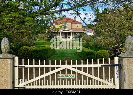 Arlbrook «' une belle maison géorgienne sur les Midlands l'Autoroute Près de Pontville dans le sud de la Tasmanie Banque D'Images