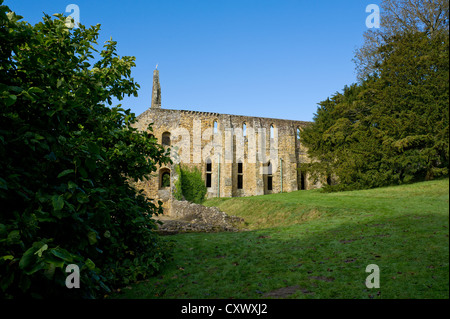 Les vestiges de l'Abbaye de Battle au Sussex Banque D'Images