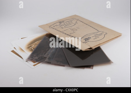 Bottes Vintage print wallet et film Banque D'Images